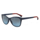 Armani EA4046 Single Vision Prescription Sunglasses EA4046-51228F-56 - Lens Diameter 56 mm, Frame Color Matte Blue