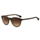 Armani EA4061 Single Vision Prescription Sunglasses EA4061-546513-49 - Lens Diameter 49 mm, Frame Color Havana On Beige Transp
