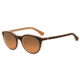Armani EA4061 Single Vision Prescription Sunglasses EA4061-548018-49 - Lens Diameter 49 mm, Frame Color Brown On Tr Peach
