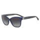 Armani EA4068F Progressive Prescription Sunglasses EA4068F-55188G-57 - Lens Diameter 57 mm, Frame Color Opal Blue