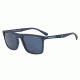 Armani EA4097 Progressive Prescription Sunglasses EA4097-557596-56 - Lens Diameter 56 mm, Frame Color Matte Blue