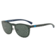 Armani EA4098 Progressive Prescription Sunglasses EA4098-556471-54 - Lens Diameter 54 mm, Frame Color Matte Transp Military Green