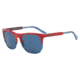 Armani EA4099 Bifocal Prescription Sunglasses EA4099-557380-56 - Lens Diameter 56 mm, Frame Color Red/tr Striped Blue
