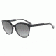 Armani EA4101F Single Vision Prescription Sunglasses EA4101F-556611-56 - Lens Diameter 56 mm, Frame Color Black/tr Striped Grey