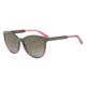 Armani EA4101F Single Vision Prescription Sunglasses EA4101F-556913-56 - Lens Diameter 56 mm, Frame Color Military/tr Striped Pink