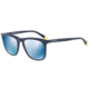 Armani EA4105F Progressive Prescription Sunglasses EA4105F-559655-53 - Lens Diameter 53 mm, Frame Color Matte Blue On Blue