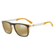 Armani EA4114F Progressive Prescription Sunglasses EA4114F-56755A-56 - Lens Diameter 56 mm, Frame Color Matte Yellow
