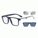 Armani EA4115 Bifocal Prescription Sunglasses, 54mm, Matte Dark Blue, EA4115-56691W-54-BI