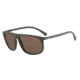 Armani EA4118 Prescription Sunglasses, 59mm, Mud Rubber, EA4118-569373-59-SV