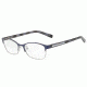 Armani Exchange AX1010 Progressive Prescription Eyeglasses 6110-53 - Navy Blue/matte Silver Frame