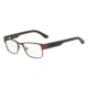 Armani Exchange AX1012 Progressive Prescription Eyeglasses 6058-51 - Satin Dark Brown/Dark Olive Frame