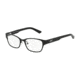 Armani Exchange AX1013 Single Vision Prescription Eyeglasses 6053-50 - Satin Black/Black Frame