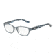 Armani Exchange AX1013 Single Vision Prescription Eyeglasses 6056-50 - Satin Ice Blue/Blue Tort Frame