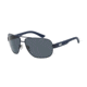Armani Exchange AX2012S Single Vision Prescription Sunglasses AX2012S-606487-62 - Lens Diameter 62 mm, Frame Color Satin Blue Depth/Dark Maritime