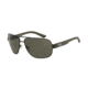 Armani Exchange AX2012S Single Vision Prescription Sunglasses AX2012S-606573-62 - Lens Diameter 62 mm, Frame Color Satin Gunmetal/Capers