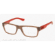 Armani Exchange AX3015 Single Vision Prescription Eyeglasses 8026-52 - Matte Olive Transparent Frame