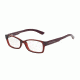 Armani Exchange AX3017 Progressive Prescription Eyeglasses 8118-52 - Burgundy Transparent/Burgundy Frame