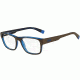 Armani Exchange AX3018 Bifocal Prescription Eyeglasses 8144-53 - Brown/blue Trans Frame