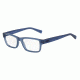 Armani Exchange AX3023 Single Vision Prescription Eyeglasses 8165-53 - Matte Blue Transparent Frame