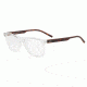 Armani Exchange AX3048F Bifocal Prescription Eyeglasses 8235-56 - Transparent Crystal Frame
