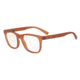 Armani Exchange AX3056 Progressive Prescription Eyeglasses, 53mm, Matte Transparent Caramel, AX3056-8277-53-PRO