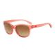 Armani Exchange AX4044S Single Vision Prescription Sunglasses AX4044S-816413-55 - Lens Diameter 55 mm, Frame Color Transparnt Coral