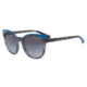Armani Exchange AX4064SF Single Vision Prescription Sunglasses AX4064SF-82278G-55 - Lens Diameter 55 mm, Frame Color Blue Havana/skidiver