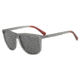 Armani Exchange AX4078S Progressive Prescription Sunglasses, 56mm, Matte Transparent Smoke, AX4078S-826081-56-PRO