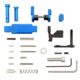 Armaspec .223/5.56 Superlight Lower Parts Kit, SS/Blue, ARM252-BLU