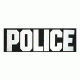 Armor Express Id Tags Police Blk/wht Letters - IDTAG-POL-BW