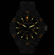 Armourlite Caliber Series Orange Watch With Rubber Band, Black/Orange, Small AL612