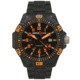 Armourlite Caliber Series Orange Watch With Steel PVD Band, Black/Orange, Small AL622