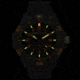 Armourlite Caliber Series Orange Watch With Steel PVD Band, Black/Orange, Small AL622