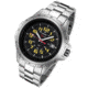 Armourlite ColorBurst Shatterproof Scratch Resistant Glass Tritium Watch, Silver, Yellow, Small AL214