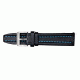 Armourlite ColorBurst Watch Band - Black Leather, Blue Stitching, Small LBS200-B