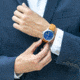 Armourlite Field Series AL123 Swiss Made Tritium Illuminated Watch with Shatterproof Armourglass, Raw Steel Case, Blue Dial, 42mm, AL123