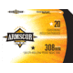 Armscor Precision Inc USA .308 Winchester 168 Grain Hollow Point Boat Tail Brass Cased Rifle Ammo, 20 Rounds, FAC308-2N-20RD