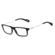 Arnette Auxilliary Single Vision Prescription Eyeglasses, Black/Brushed Gunmetal Frame, 51mm AN7051-0651SV