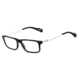 Arnette Auxilliary Single Vision Prescription Eyeglasses, Black/Brushed Gunmetal Frame, 53mm AN7051-0653SV