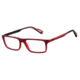 Arnette Auxilliary Single Vision Prescription Eyeglasses, Red Gradient Frame, 51mm AN7051-0851SV