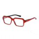 Arnette Bitrate Eyeglasses, Gloss Red/Black Frame-AN7084-0451