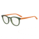 Arnette BOTTOM TURN AN7120 Bifocal Prescription Eyeglasses, 49mm, Matte Transp Dark Green, AN7120-2419-49-BI