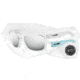 Arnette Dibs Sunglasses - Gloss Clear w/ Extra Arms-Matte Aqua Frame and Chrome Mirror Lens AN4169-05