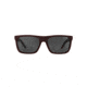 Arnette Dropout Sunglasses, Fuzzy Burgundy &amp; Matte Black Frame, Grey Lens-AN4176-24