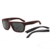 Arnette Dropout Sunglasses, Fuzzy Burgundy &amp; Matte Black Frame, Grey Lens-AN4176-24