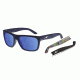 Arnette Dropout Sunglasses, Fuzzy Navy &amp; Tapegraph Frame, Blue Polarized Lens-AN4176-23