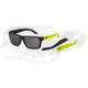Arnette Dropout Sunglasses - Fuzzy Black/Fuzzy Neon Yellow Frame and Grey Lens AN4176-02
