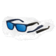 Arnette Dropout Sunglasses - Fuzzy Navy/Fuzzy Grey Frame and Blue Mirror Lens AN4176-03
