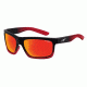 Arnette Easy Money Single Vision Prescription Sunglasses, Black Fade/Cherry Frame, Red Mirror Lens-AN4190-07SV