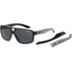 Arnette Arnette Fat City Sunglasses, Gloss Clear/Gloss Black Film AN4189-01PR